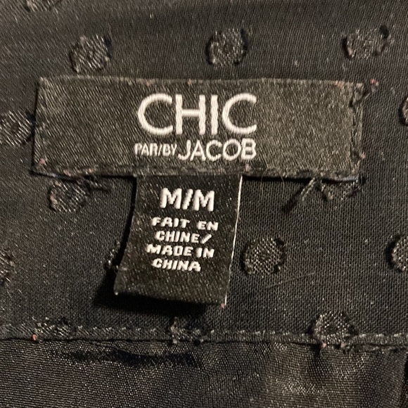 Chic by Jacob black skirt with dot pattern - Picture 3 of 4